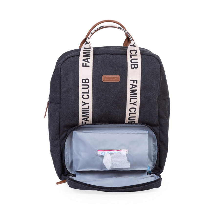 Childhome - Mochila para muda de roupa FAMILY CLUB preto