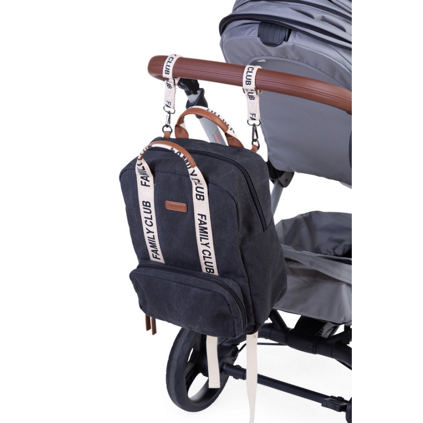 Childhome - Mochila para muda de roupa FAMILY CLUB preto