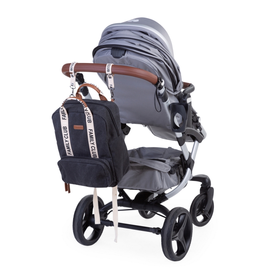Childhome - Mochila para muda de roupa FAMILY CLUB preto