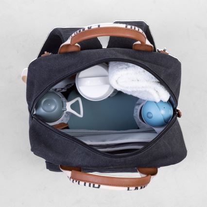 Childhome - Mochila para muda de roupa FAMILY CLUB preto