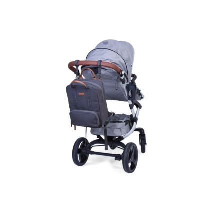 Childhome - Mochila para muda de roupa FAMILY CLUB SIGNATURE cinzento