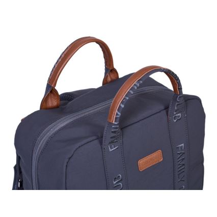 Childhome - Mochila para muda de roupa FAMILY CLUB SIGNATURE cinzento