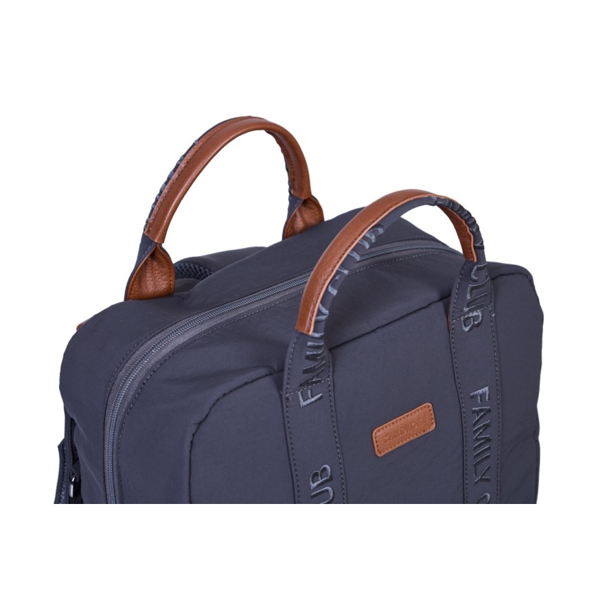 Childhome - Mochila para muda de roupa FAMILY CLUB SIGNATURE cinzento