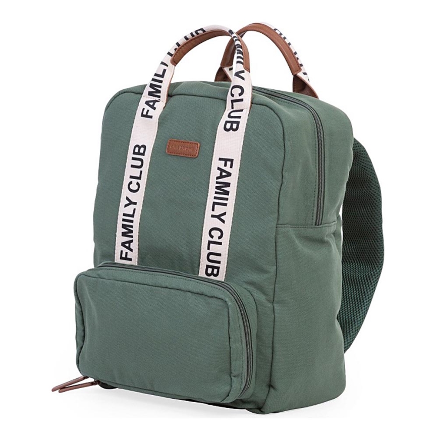 Childhome - Mochila para muda de roupa FAMILY CLUB verde