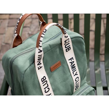 Childhome - Mochila para muda de roupa FAMILY CLUB verde