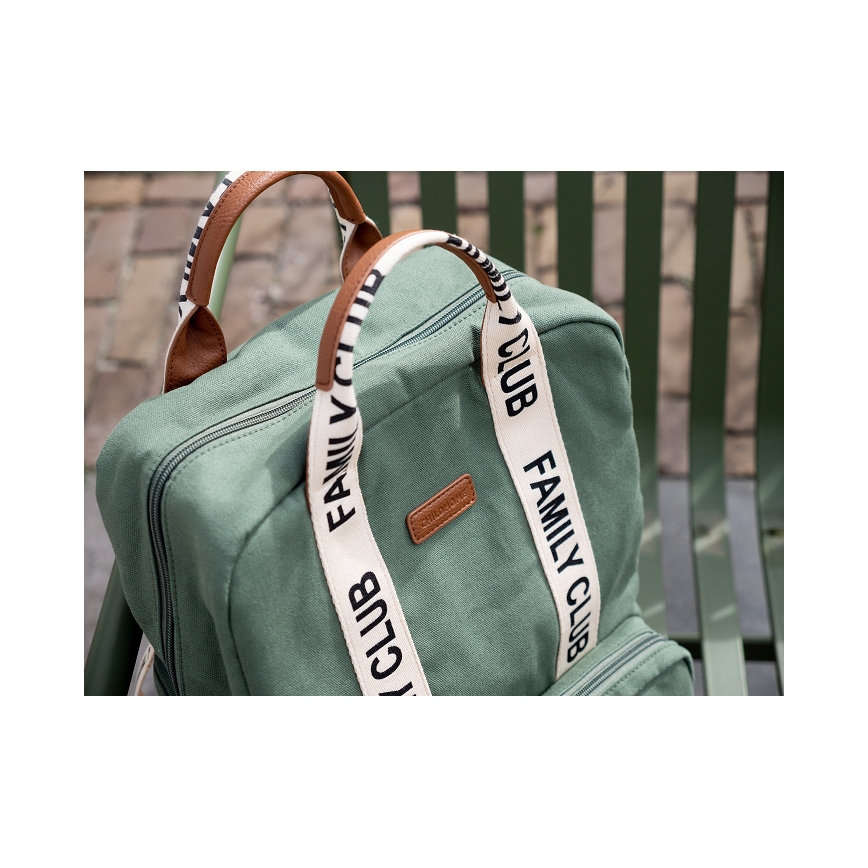 Childhome - Mochila para muda de roupa FAMILY CLUB verde