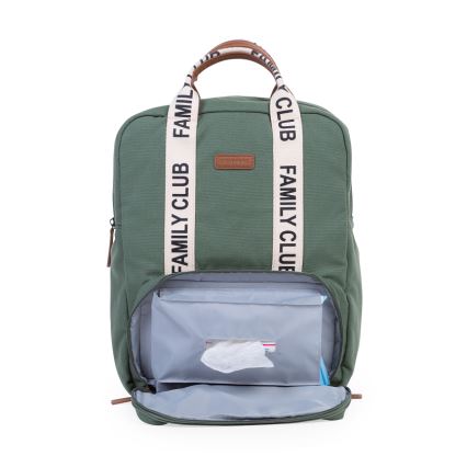 Childhome - Mochila para muda de roupa FAMILY CLUB verde