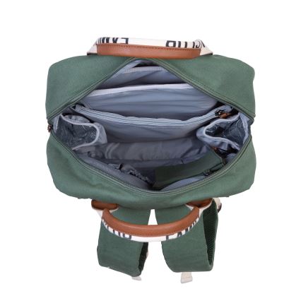 Childhome - Mochila para muda de roupa FAMILY CLUB verde