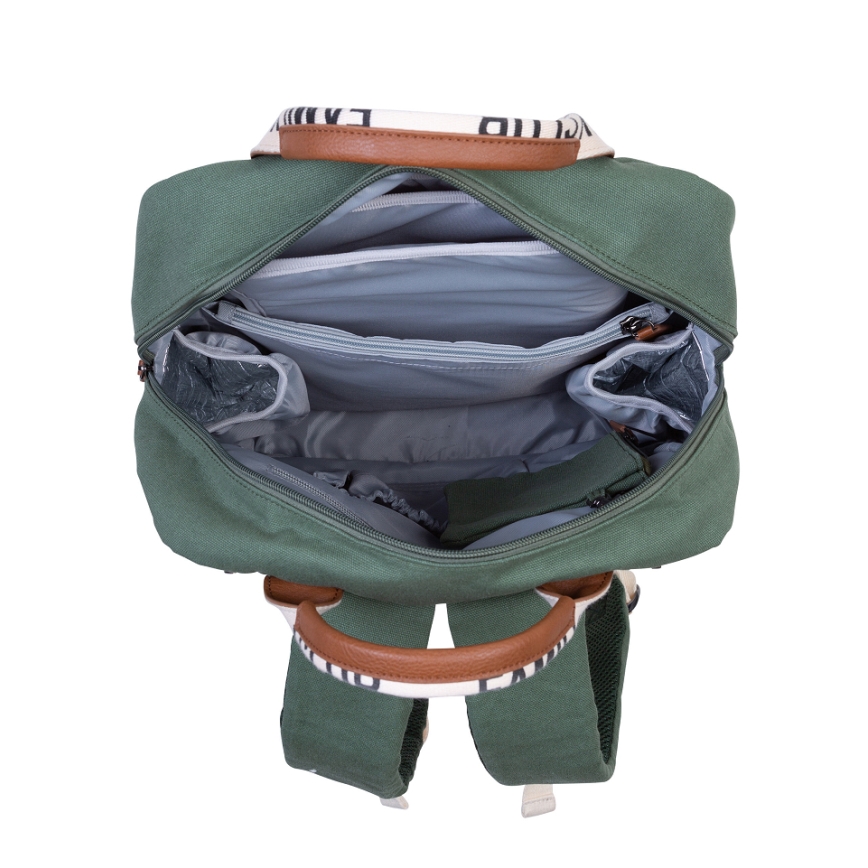 Childhome - Mochila para muda de roupa FAMILY CLUB verde