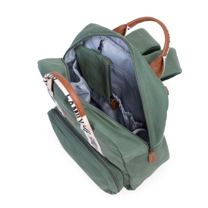 Childhome - Mochila para muda de roupa FAMILY CLUB verde