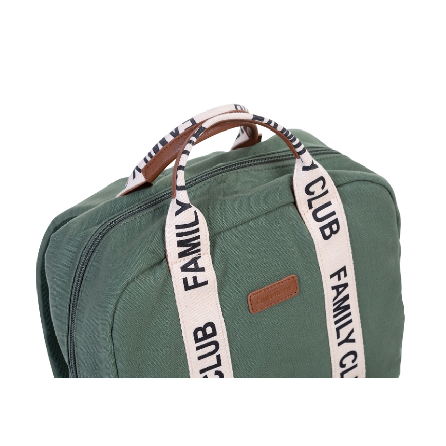 Childhome - Mochila para muda de roupa FAMILY CLUB verde