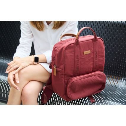Childhome - Mochila para muda de roupa FAMILY CLUB vermelho