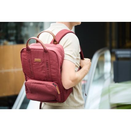 Childhome - Mochila para muda de roupa FAMILY CLUB vermelho