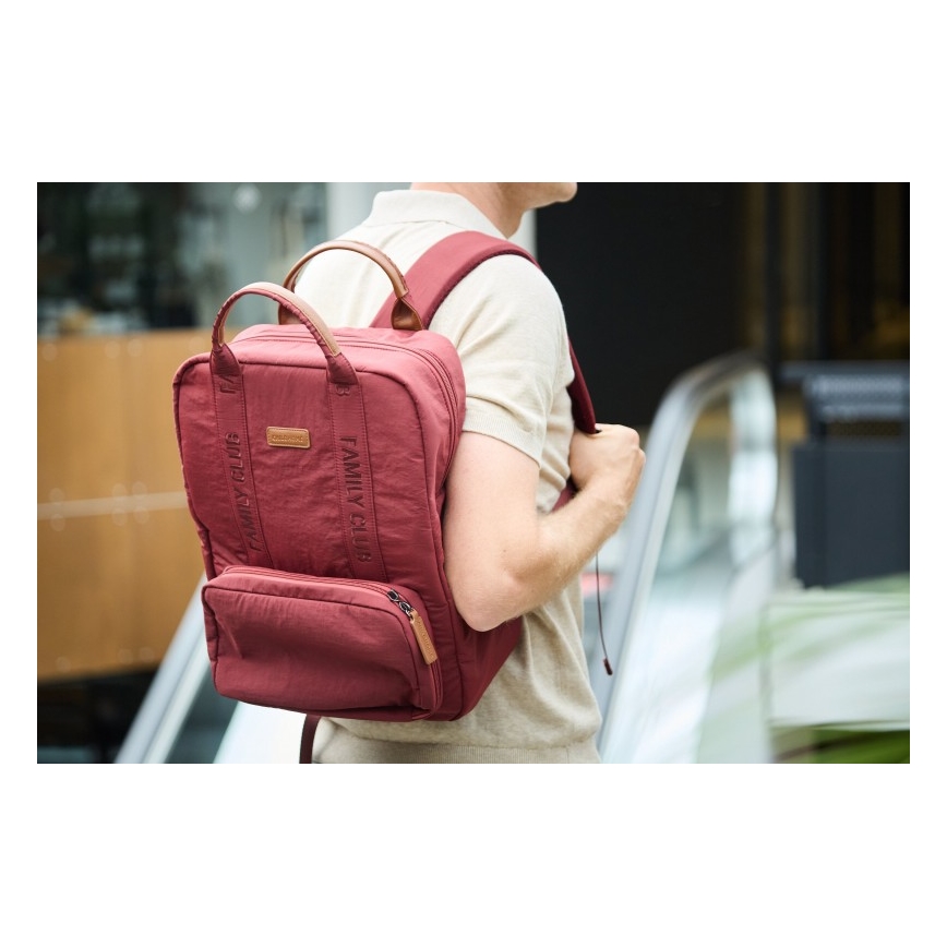 Childhome - Mochila para muda de roupa FAMILY CLUB vermelho
