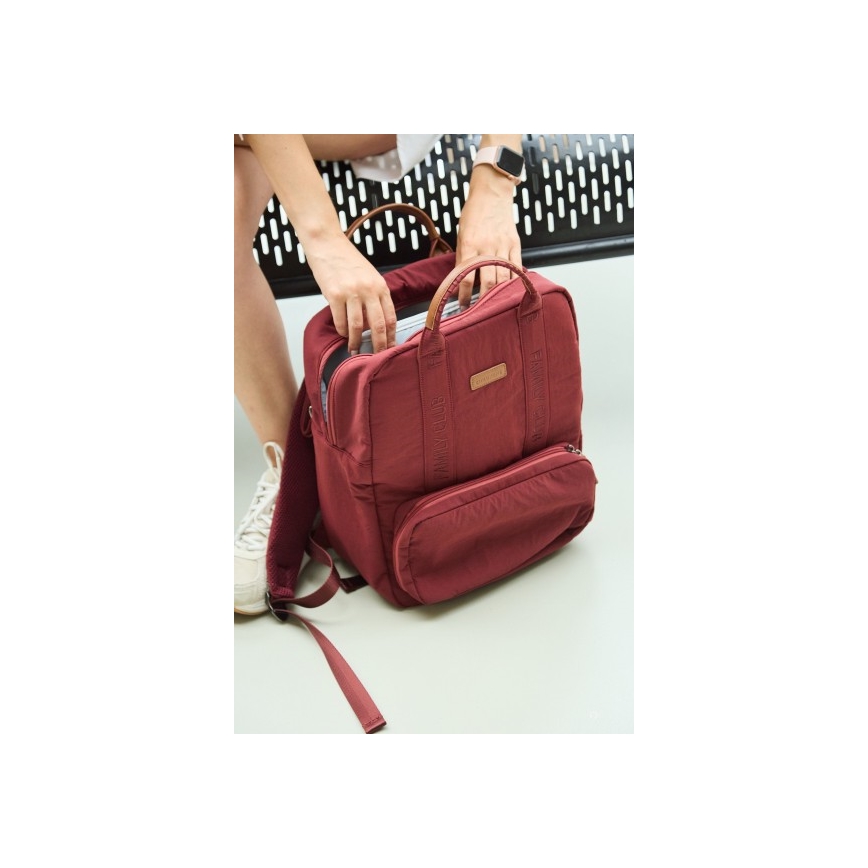 Childhome - Mochila para muda de roupa FAMILY CLUB vermelho