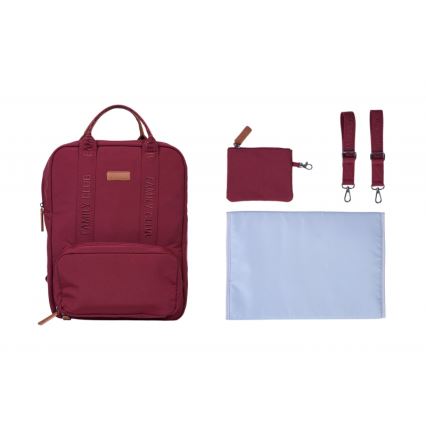 Childhome - Mochila para muda de roupa FAMILY CLUB vermelho
