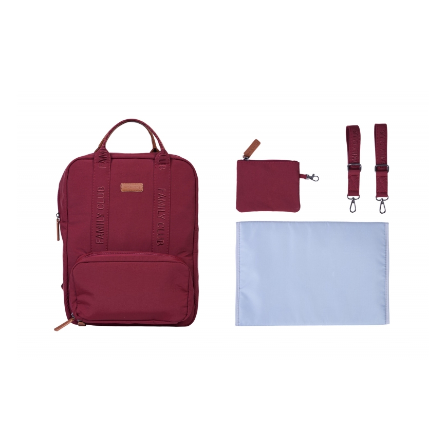 Childhome - Mochila para muda de roupa FAMILY CLUB vermelho
