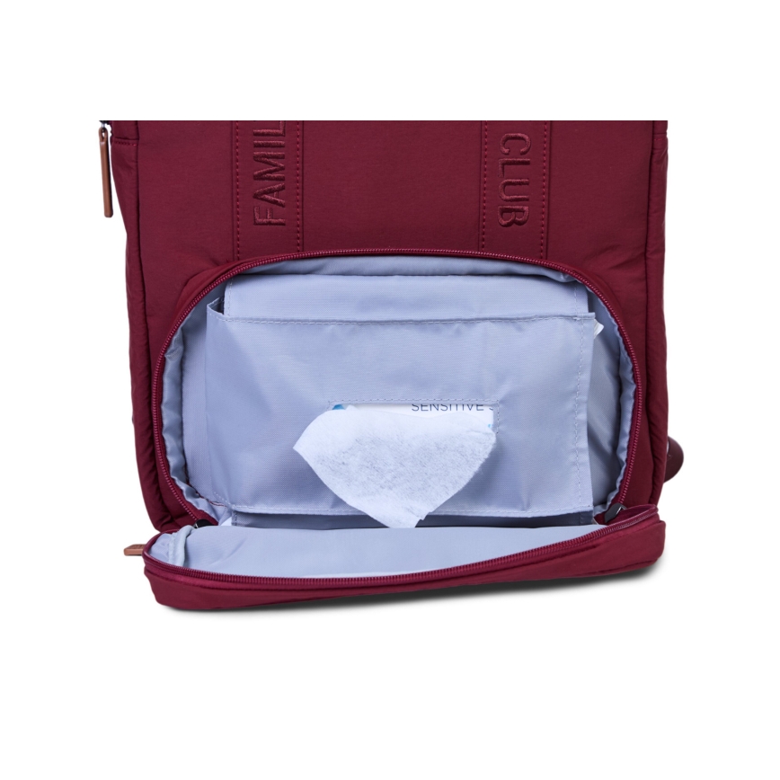 Childhome - Mochila para muda de roupa FAMILY CLUB vermelho