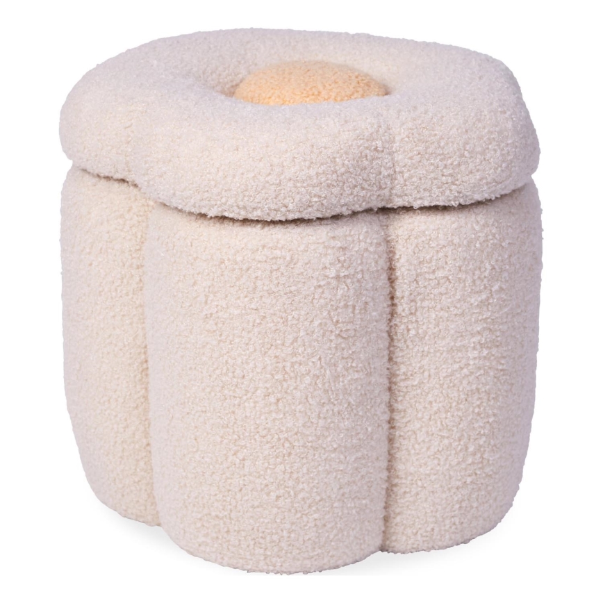 Childhome - Pufe FLOR diâmetro 35 cm creme