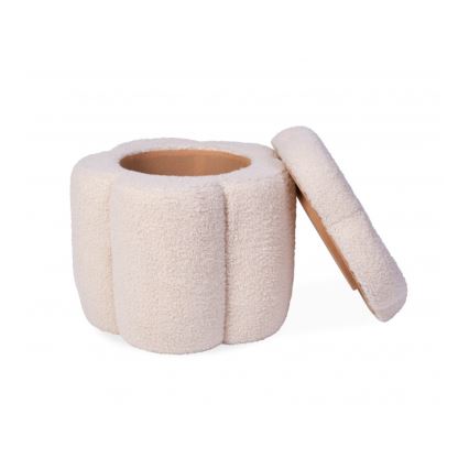 Childhome - Pufe FLOR diâmetro 35 cm creme