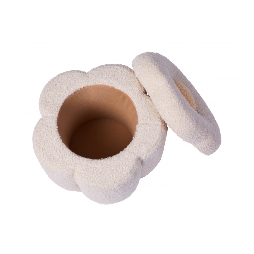 Childhome - Pufe FLOR diâmetro 35 cm creme