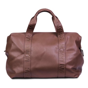Childhome - Saco de muda da roupa MOMMY BAG LEATHER castanho