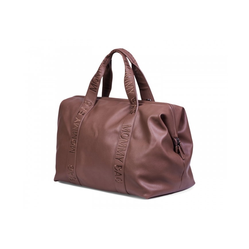 Childhome - Saco de muda da roupa MOMMY BAG LEATHER castanho
