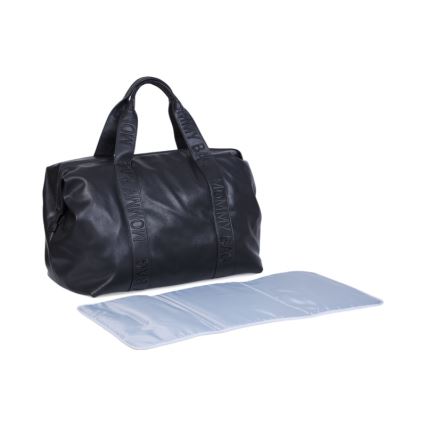 Childhome - Saco de muda da roupa MOMMY BAG LEATHER preto