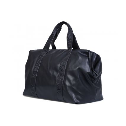 Childhome - Saco de muda da roupa MOMMY BAG LEATHER preto