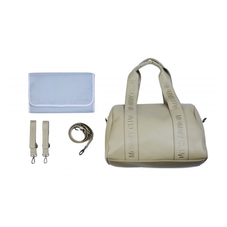 Childhome - Saco de muda da roupa MOMMY CLUB LEATHER bege
