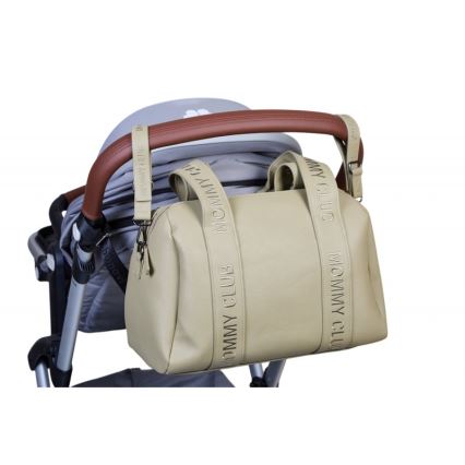 Childhome - Saco de muda da roupa MOMMY CLUB LEATHER bege