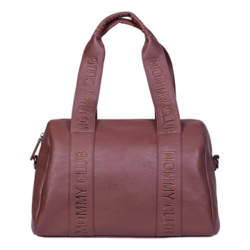 Childhome - Saco de muda da roupa MOMMY CLUB LEATHER castanho