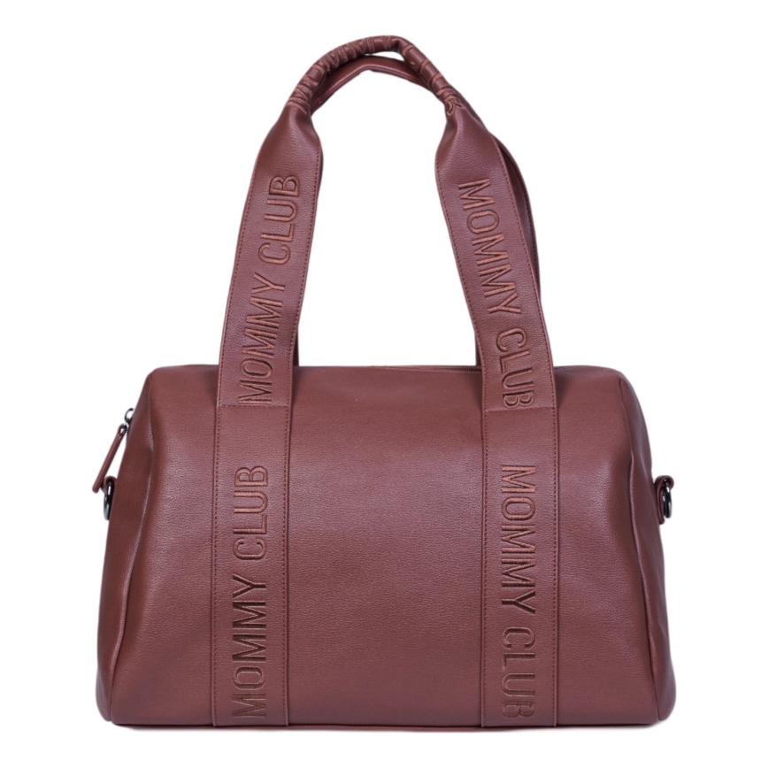 Childhome - Saco de muda da roupa MOMMY CLUB LEATHER castanho