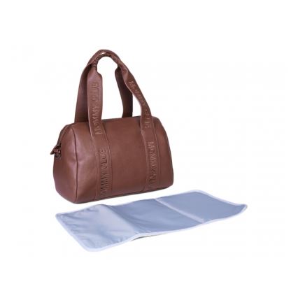 Childhome - Saco de muda da roupa MOMMY CLUB LEATHER castanho