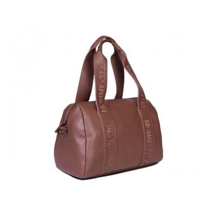Childhome - Saco de muda da roupa MOMMY CLUB LEATHER castanho