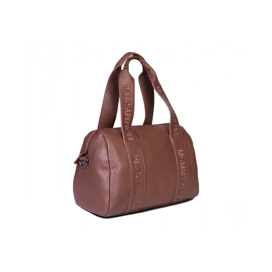 Childhome - Saco de muda da roupa MOMMY CLUB LEATHER castanho