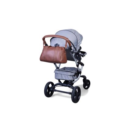 Childhome - Saco de muda da roupa MOMMY CLUB LEATHER castanho