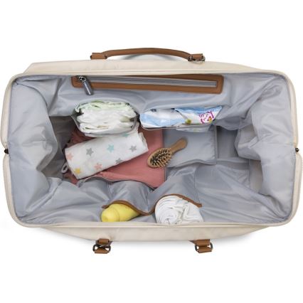 Childhome - Saco de muda de roupa MOMMY BAG creme