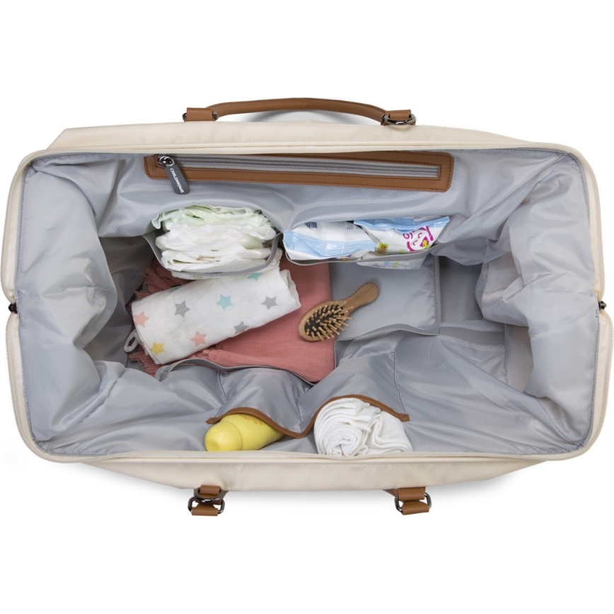 Childhome - Saco de muda de roupa MOMMY BAG creme