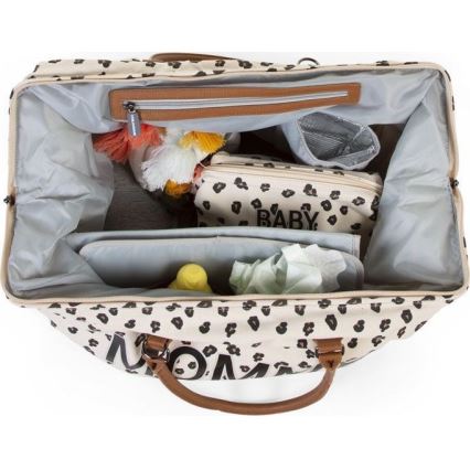 Childhome - Saco de muda MOMMY BAG leopardo