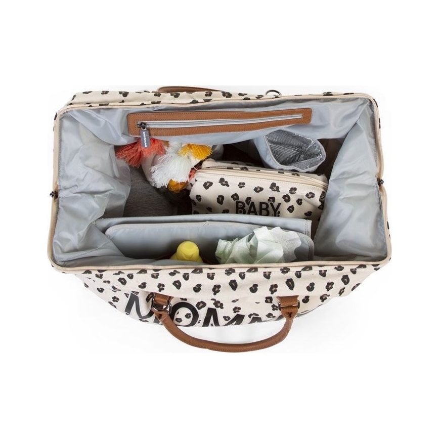 Childhome - Saco de muda MOMMY BAG leopardo