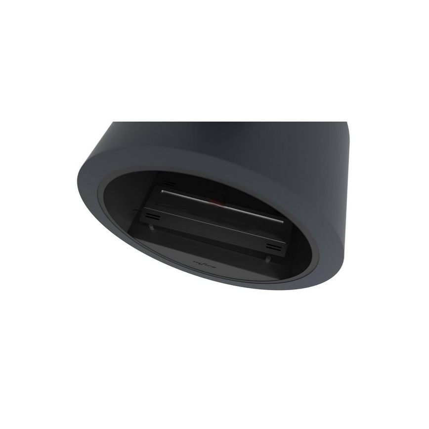 InFire - Lareira de parede BIO d. 70 cm 3kW preto