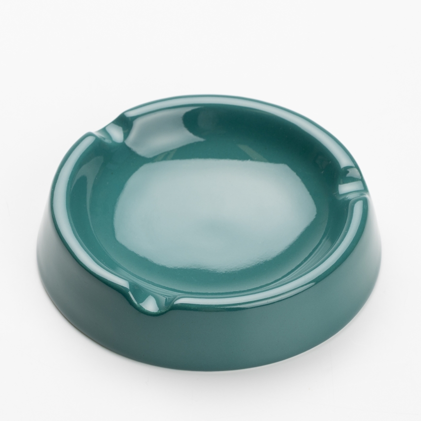 Cinzeiro de cerámica 13 cm turquesa