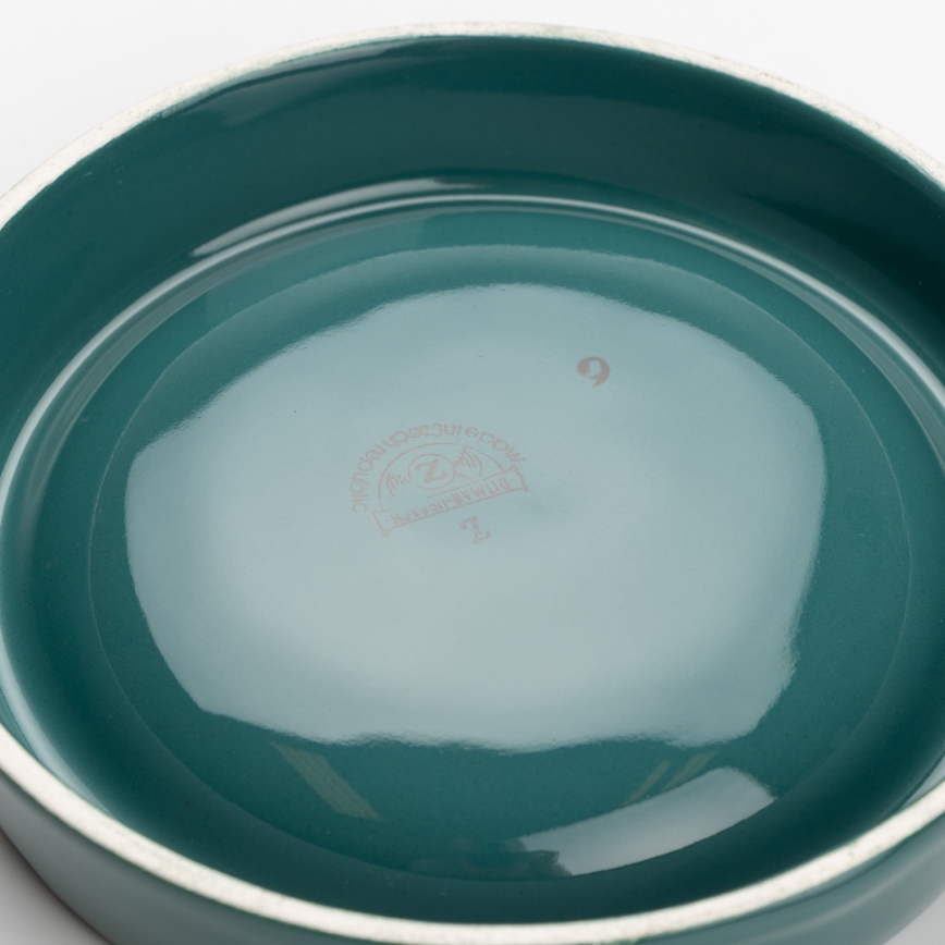 Cinzeiro de cerámica 13 cm turquesa