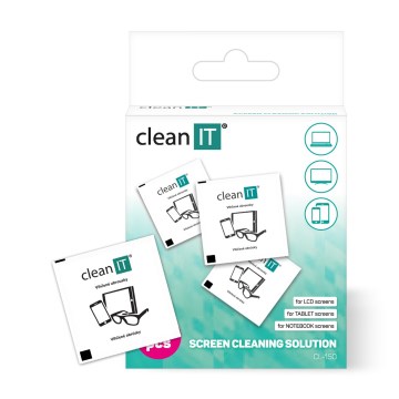 CLEAN IT CL-150 - Toalhetes húmidos de limpeza simples 52 unid.
