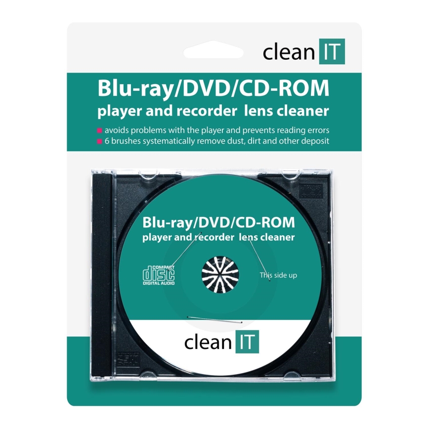 CLEAN IT CL-320 - CD de limpeza para leitores de Blu-ray/DVD/CD-ROM