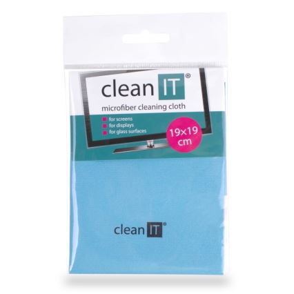CLEAN IT CL-710 - Pano de limpeza de microfibras 19x19 cm azul