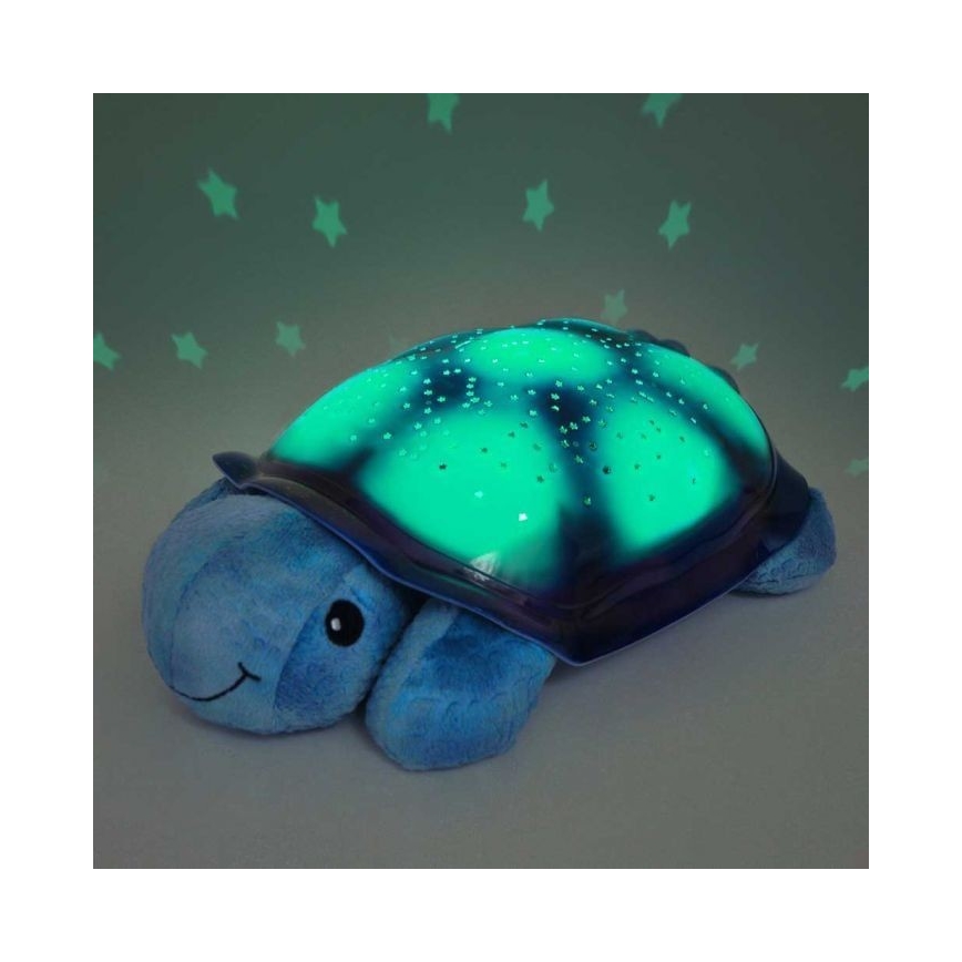 Cloud B - Candeeiro noturno de criança com um projetor 3xAA tartaruga azul