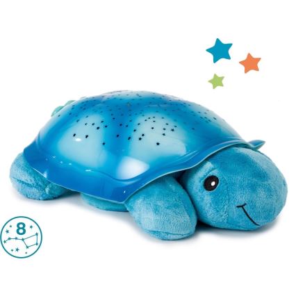 Cloud B - Candeeiro noturno de criança com um projetor 3xAA tartaruga azul