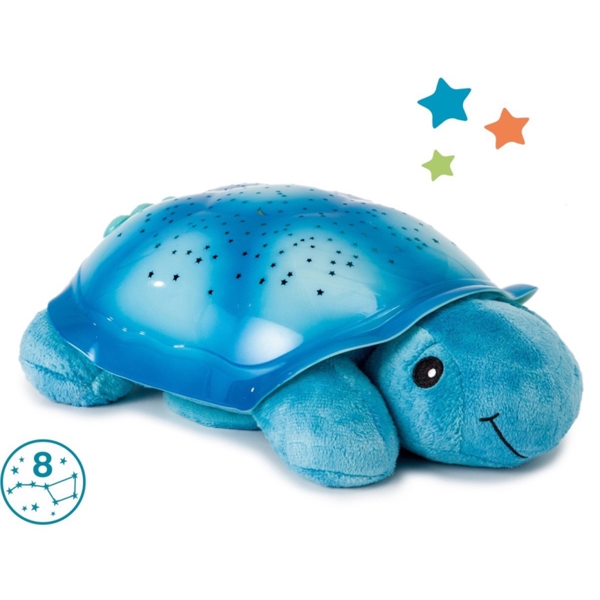 Cloud B - Candeeiro noturno de criança com um projetor 3xAA tartaruga azul